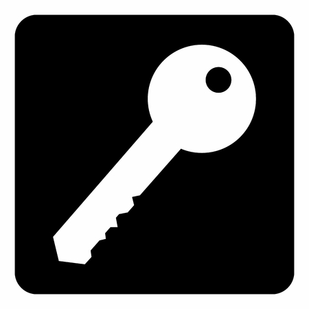 Illustration of Key Icon on dark backgroundのイラスト素材