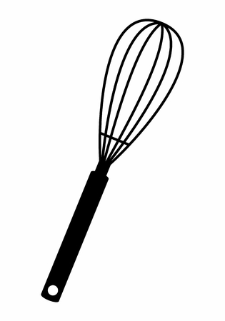 Hand mixer dark silhouetteのイラスト素材