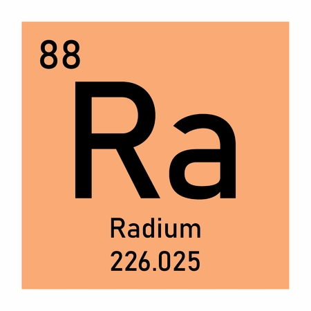 Illustration of the periodic table Radium chemical symbolの写真素材