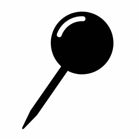 Round pushpin iconのイラスト素材