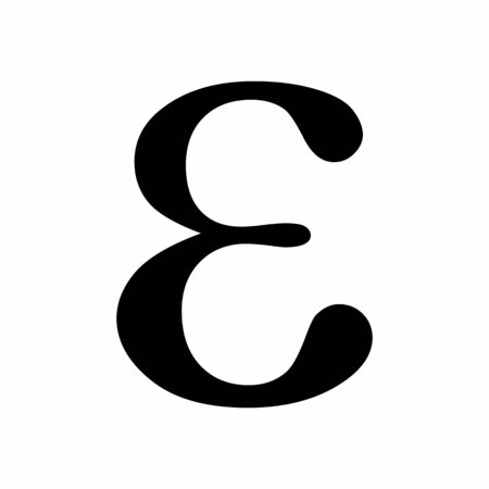 Epsilon icon illustrationのイラスト素材