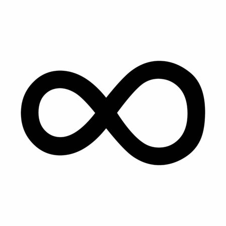 Infinity icon illustrationのイラスト素材