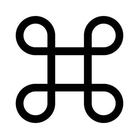 Looped Square Iconのイラスト素材