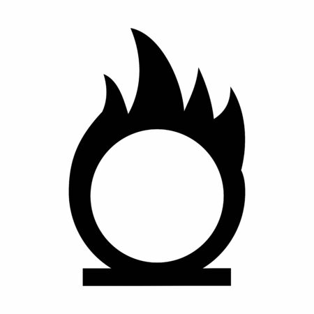 Illustration of oxidizer icon on white backgroundのイラスト素材