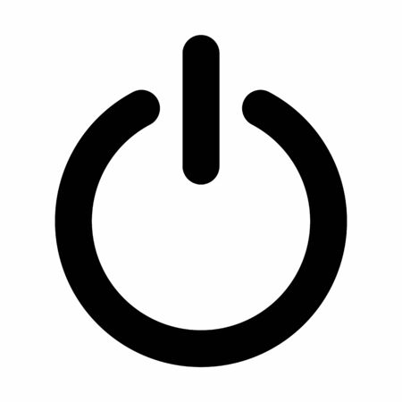 Power icon illustration isolated on white background