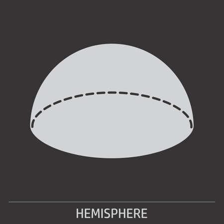 A Hemisphere geometric icon on dark background