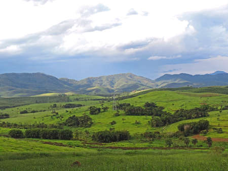 The green hills in Cacapava region, Sao Paulo State, Brazil