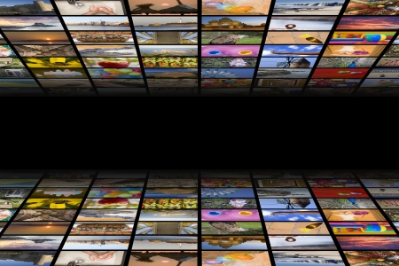 Digital hdtv broadcast conceptの写真素材