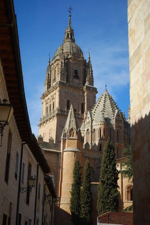 Salamanca Cathedral (Street View), Spainの写真素材