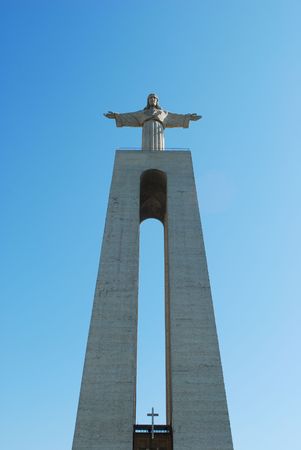 famous religious monument in Lisbonの写真素材