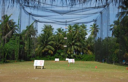 beautiful photo of the driving range golf pitchの写真素材