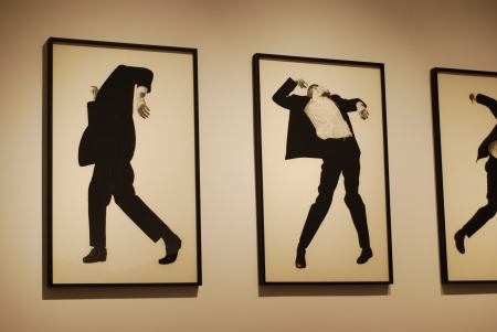 LISBON - MARCH 25: retrospective exhibition from Robert Longo at CCB on March 25, 2011 - Lisbon, Portugalのeditorial素材