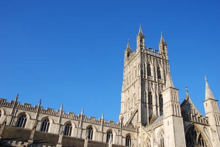 the famous Gloucester Cathedral, England (United Kingdom)の写真素材