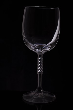 gorgeous wine glass on black backgroundの写真素材