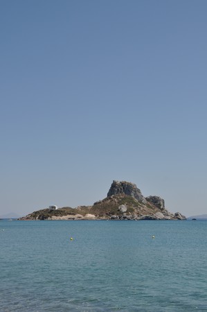 beautiful Kefalos village on Kos island, Greeceの写真素材
