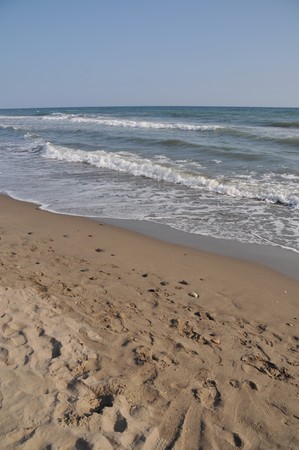 beautiful beach in Costa del Sol (Marbella), Spainの写真素材