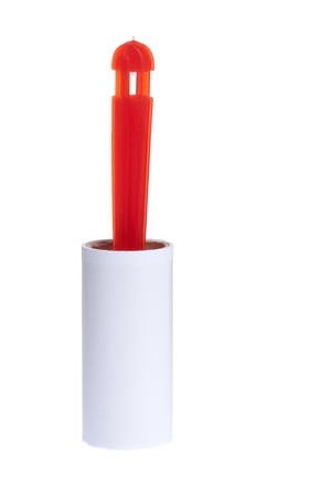 adhesive roller used to clean cloth from animal fur and hairの写真素材