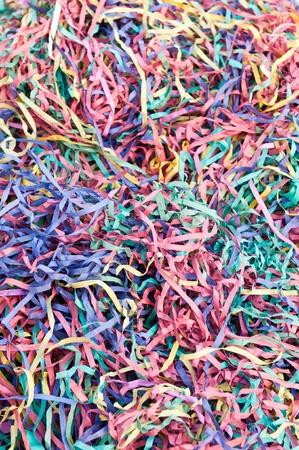 colorful streamers as a background or texture の写真素材