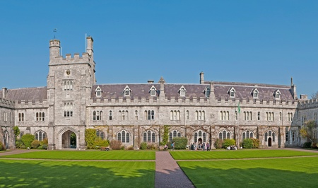 CORK, IRELAND - MARCH 26: students attending University at the Main Quadrangle on March 26, 2012 in Cork, Ireland. UCC was named Irish University of the year by The Sunday Times in 2003, 2005 and 2011のeditorial素材
