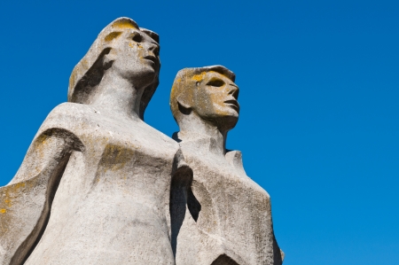 gorgeous municipal square statues honoring the people, Portugalのeditorial素材