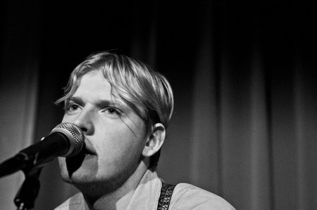 READING - APRIL 27, 2013: Sundara Karma perform at South Street Arts Centre in Reading, UK on April...