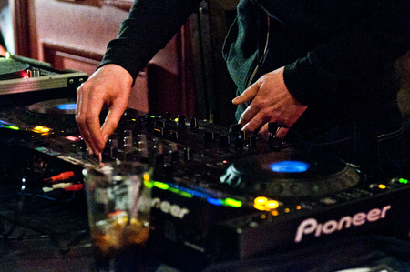 READING - APRIL 27, 2013: Chris Bound perform at the Oakford Social Club in Reading, UK on April 27,...