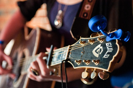 READING - APRIL 27, 2013: Our Biscuit Selves perform at Milk in Reading, UK on April 27, 2013. Are You Listening? Festival is a brand new, one day multi venue music festival in Reading, Berkshire supporting Reading Mencap.のeditorial素材