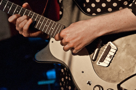 READING - APRIL 27, 2013: Jack Robert Hardman perform at the Oakford Social Club in Reading, UK on...