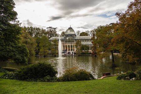 MADRID, SPAIN - OCTOBER 20, 2019: Crystal Palace in the Retiro park .. Work of Ricardo Velázquez Bosco in 1887.のeditorial素材