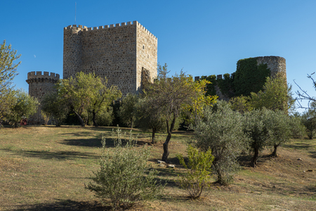 Coracera Castle in San Martin de Valdeiglesias (Madrid). Exterior view of the 15th century castleのeditorial素材