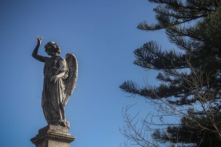 Statue of the Cemetery of Alto de Sao Joao, Lisbonの写真素材