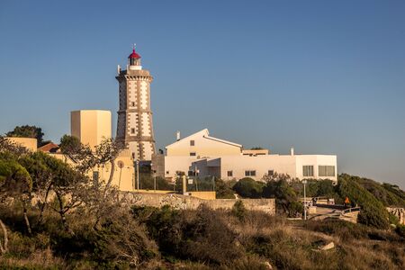 Guia lighthouse, one of the many lighthouses in Cascais, Portugal,の写真素材