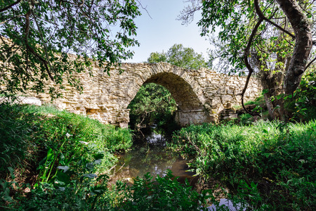 An ancient roman bridge in Sintra, Portugalの写真素材