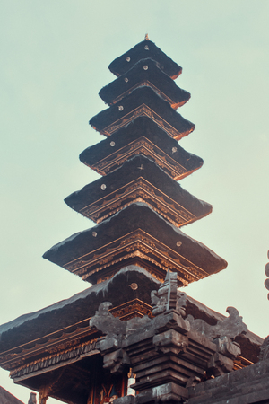 Beautiful temples in the south of Bali, on every corner of the island there is a Hindu templeのeditorial素材