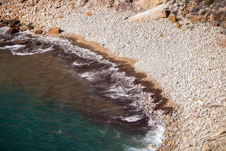 The panoramic view of Cape Espichel, Sesimbra, Portugalの写真素材