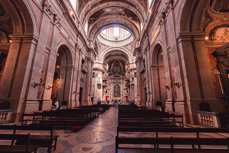 The Convent of Mafra in Mafra, in the district of Lisbon, in Portugal. It is composed of a monumental palace and monasteryのeditorial素材