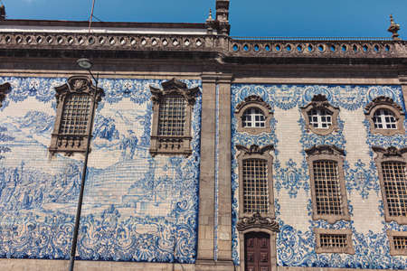 Tile work of the Carmo church, Porto, Portugalのeditorial素材