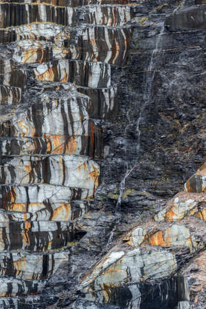 Slate quarry, opencast mining in Quiroga, Galicia