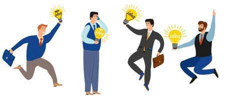 Business people have new ideas vector collectionのイラスト素材
