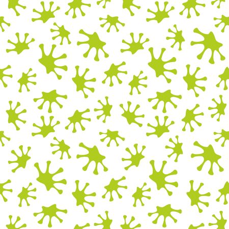 The seamless pattern with colored frog s footprints. Frog s footprint on the white background.のイラスト素材
