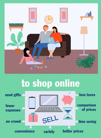 Online shopping banner. Online shopping infographics. Online shopping concept illustration, perfect for web design, banner, mobile app, landing page. Business concept, and technology concept.のイラスト素材