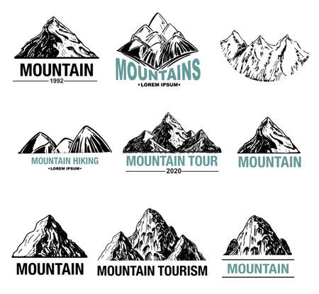 Mountains  set.のイラスト素材