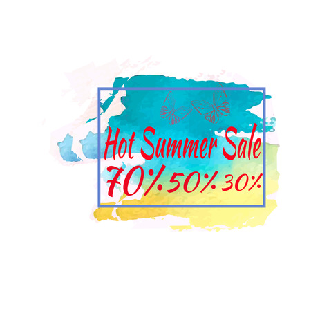 summer sale template bannerのイラスト素材
