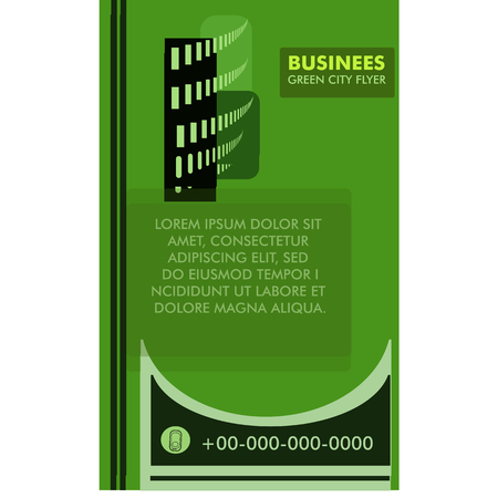 Banner brochure flyer template, Green cover design, business flyer, advertisementのイラスト素材