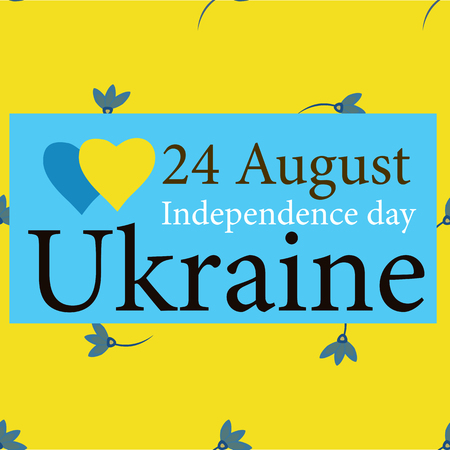 Vector illustration of happy independence day Ukraine . vectorのイラスト素材