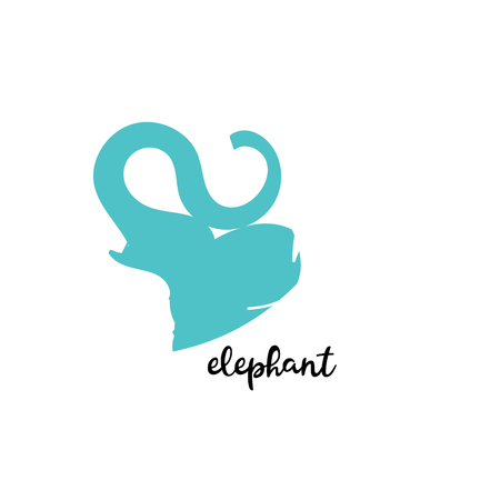 Simple modern elephant vector, elegant and stylishのイラスト素材