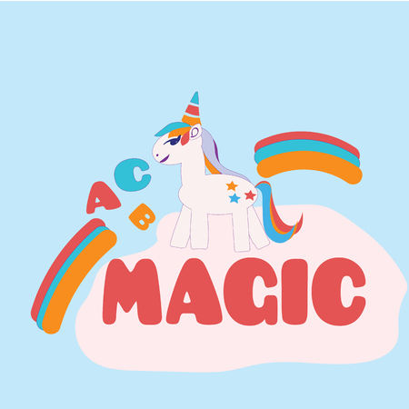 vector uncorn designのイラスト素材