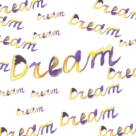 typography: word dreamの写真素材