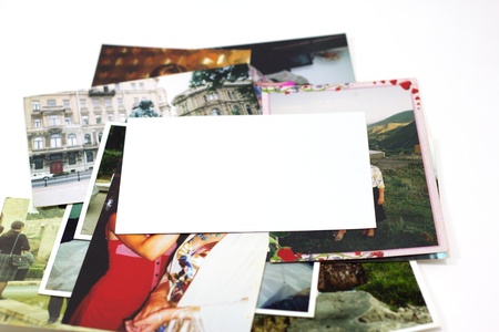 empty snatshot on background ensemble photographyの写真素材