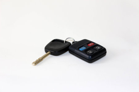 Car key with alarm controlの写真素材